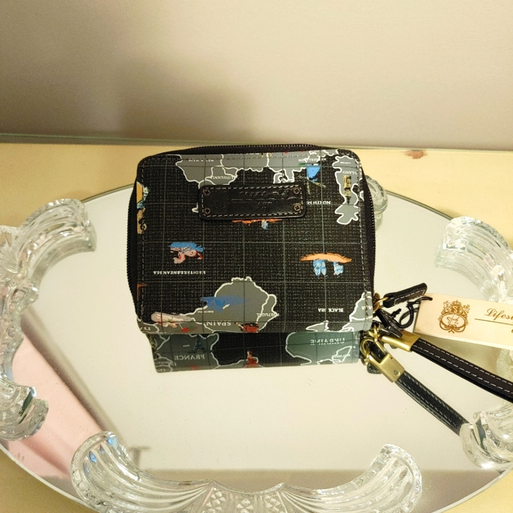 Vintage Sharif Map wallet
